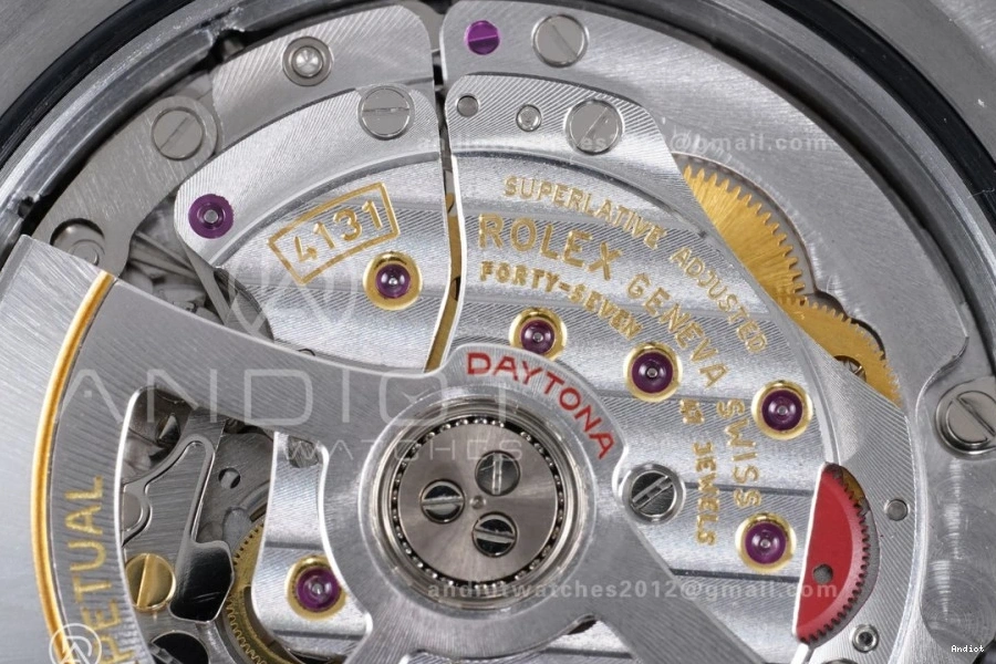 on Dial (Weighted) Oysterflex Silver VSF VS4131 Strap 1:1 Best Diamonds 126519 Daytona Edition Black V2 0306